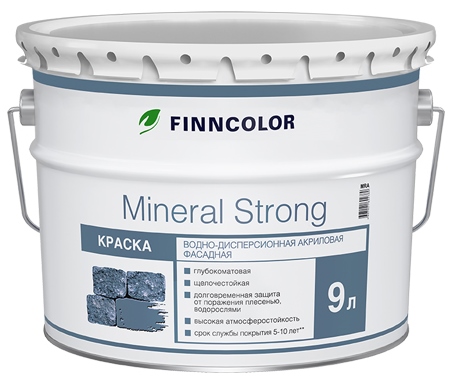 Finncolor краска фасадная MINERAL STRONG MRС, 9л