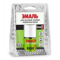 KU-7K1301 Эмаль для ванн(белая) с кисточкой KUDO (15мл)/12