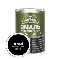 Эксперт Эмаль ПФ-115 п/матовая черная 0,8 кг /6