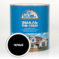 Эксперт Эмаль ПФ-115М гл. черная  RAL 9005 0,8 кг /6