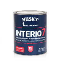 HUSKY  INTERIO 7 Краска  интерьерная матовая -20С  база С (0,9л/6шт)