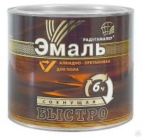 Эмаль для пола АУ светлый орех быстросохнущая (0,9 кг)/14 Радуга