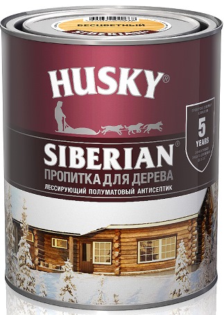HUSKY SIBERIAN Антисептик полуматовый осенний клен 0,9л/6шт