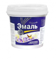 Эмаль акриловая универсальная красная 1,9кг/4 Радуга