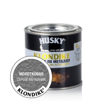 HUSKY-KLONDIKE Краска по металлу с молотковым эффектом серый металлик 2,5л/3шт
