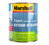 Краска Marshall Export Кухни и Ванные мат латексная BW (0,9 л)