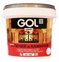Exp.141-3 Краска для печей и каминов GOLexpert (3 кг) белая Ижевск