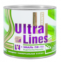 Эмаль ПФ-115 "Ultra Lines" белая (0,8 кг)/14 Радуга