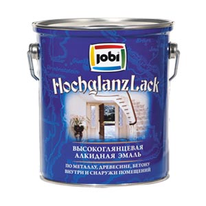 Jobi HOCHGLANZLACK  эмаль алкид. в/глянц белая (2.7л)/ 3шт 