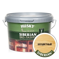 HUSKY SIBERIAN ЭКО-ЛАЗУРЬ Антисептик полуматовый бесцветный 2,5л