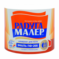 Эмаль ПФ-266 желтая (1,9кг)/6 Радуга