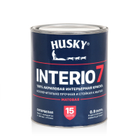 HUSKY  INTERIO 7 Краска  интерьерная матовая -20С база А (0,9л/6шт)
