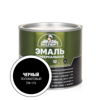 Эксперт Эмаль ПФ-115 п/матовая черная 1,8 кг /6