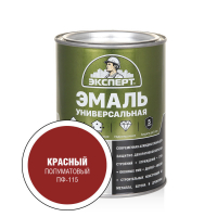 Эксперт Эмаль ПФ-115 п/матовая красная 0,8 кг /6