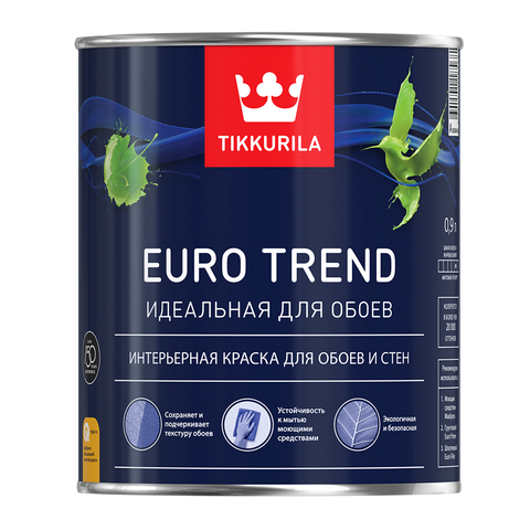 Tikkurila EURO TREND A краска для обоев и стен 2,7л