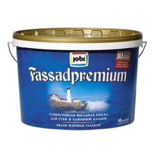 Jobi -20С° FASSADPREMIUM R10 Краска фасадная премиум  база С ( 2,25 л)
