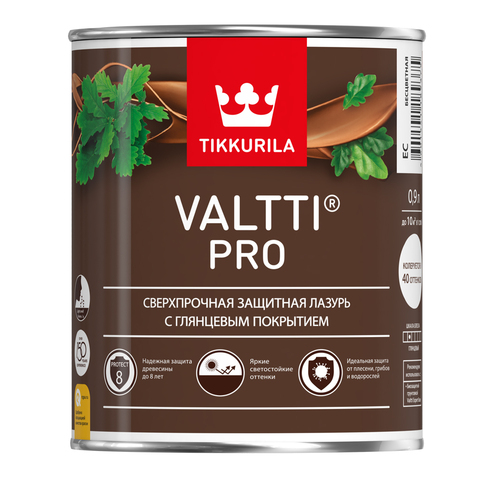 Tikkurila VALTTI PRO глянцевый антисептик с воском EC 9л