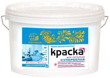 Краска ВД-АК для потолков супербелая ( 1,5 кг)/8 Радуга
