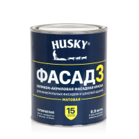 HUSKY FASADE 3 Силикон-акрилов. фасадная краска база С (0,9л/6)