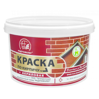 Краска акриловая по кирпичу серая 2,4кг/4 Радуга