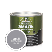 Эксперт Эмаль ПФ-115 п/матовая серая 1,8 кг /6