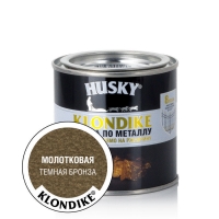 HUSKY-KLONDIKE Краска по металлу с молотковым эффектом темная бронза 2,5л/3шт