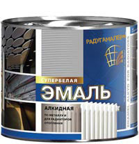 Эмаль для радиаторов отопления белая (1,9 кг)/6 Радуга