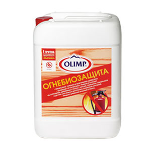 Олимп Пропитка ОГНЕБИОЗАЩИТА 1 кат. красная (10 л) 