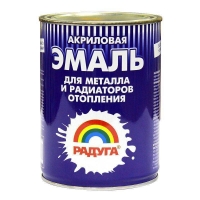 Эмаль для радиаторов отопления белая (0,9 кг)/14 Радуга