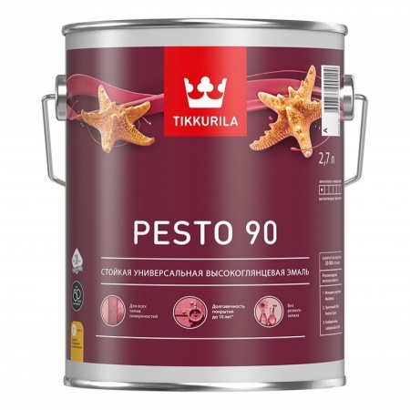 Tikkurila EURO Pesto 90 С алкидная в/глянцевая  2,7л/3шт