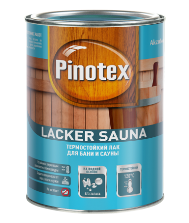 Лак Pinotex LACKER Sauna 20 п/мат. термостойкий лак для бани и сауны2,7л