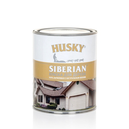HUSKY SIBERIAN Краска для дерева База A 2,7л/3шт