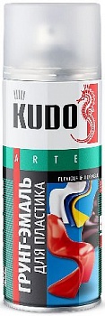 6001 Грунт-эмаль для пластика серая  KUDO (0,52л)/12