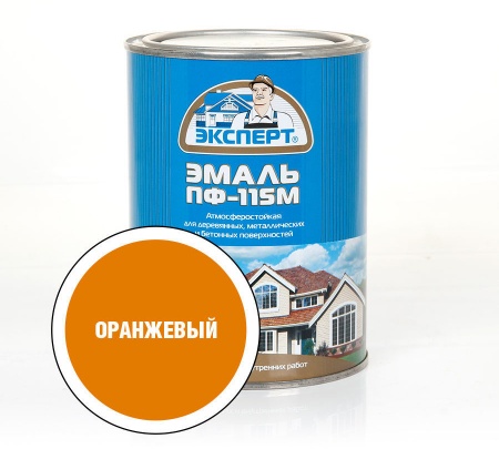 Эксперт Эмаль ПФ-115М гл. оранжевая 2,7 кг /6