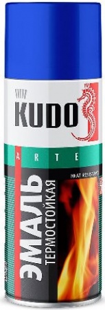 5001 Эмаль термостойкая серебристая KUDO (0,52л)/12