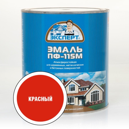 Эксперт Эмаль ПФ-115М гл. красная 2,7 кг /6