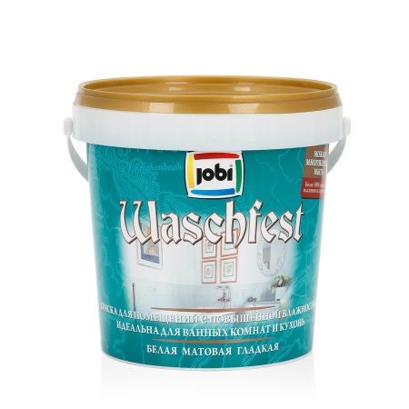 Jobi -20С° WASCHFEST O2  Краска для ванных и кухонь база С ( 0,9 л)/6