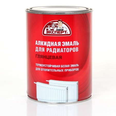 Эксперт Эмаль алкидная для радиаторов белая (0,9кг)/6шт