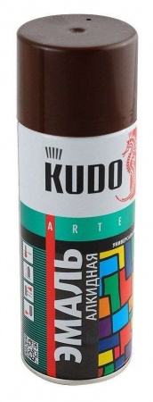 1024 Эмаль универс.красно-корич. KUDO (0,52л)/12  RAL8012