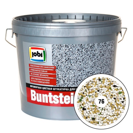 JOBI Мраморная штукатурка Buntsteinputz  №76  2мм  (20кг) ""